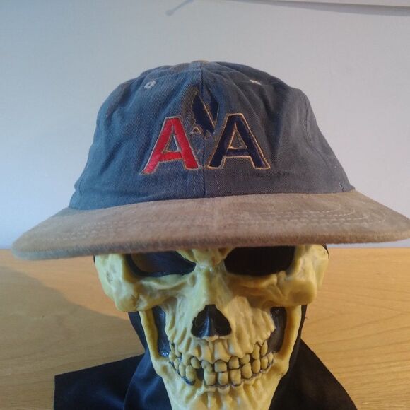 Vintage American Airlines Two Tone Strap Back Hat - Picture 1 of 7
